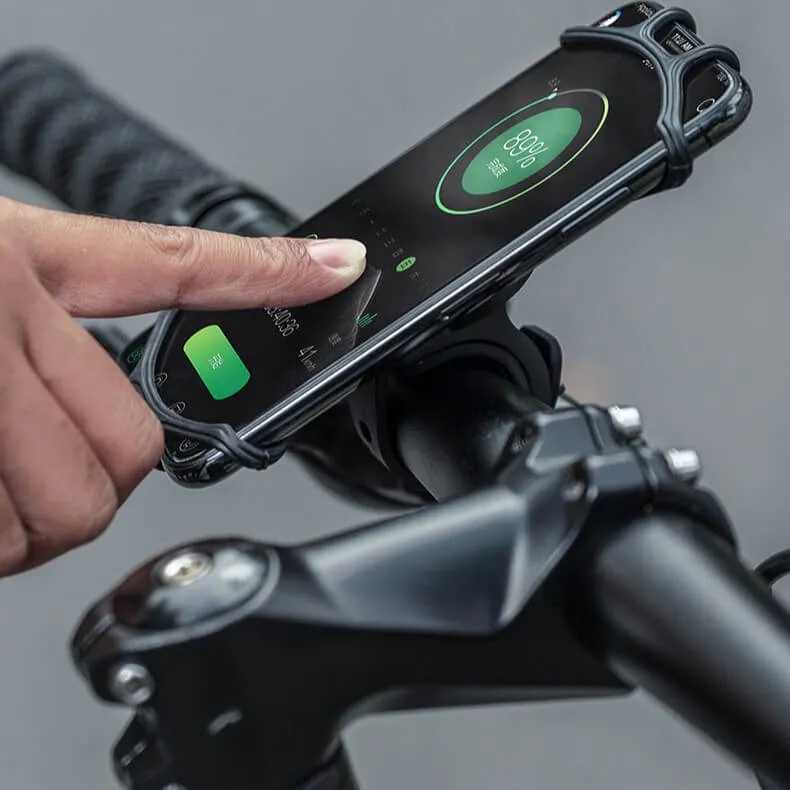 UniversalHandlebarMount™ | Support telephone velo en silicone avec rotation 360°