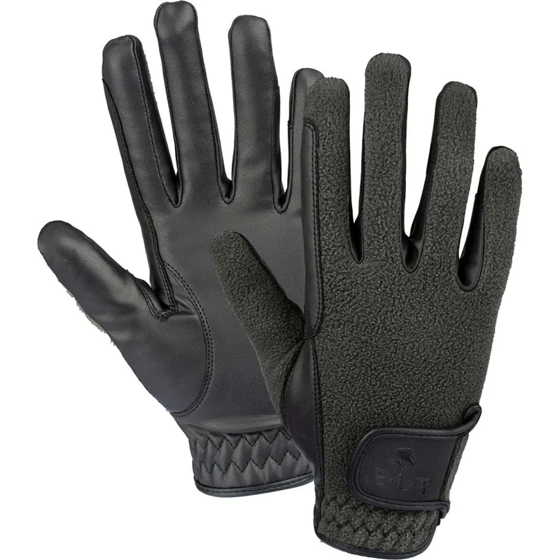 ELT Gants d'Équitation Winter Fleece Noir