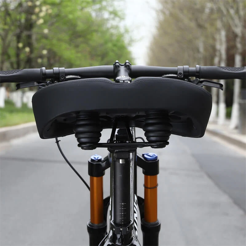 ComfyMasterPro™ | Selle velo confort large avec ressorts pour absorber les chocs