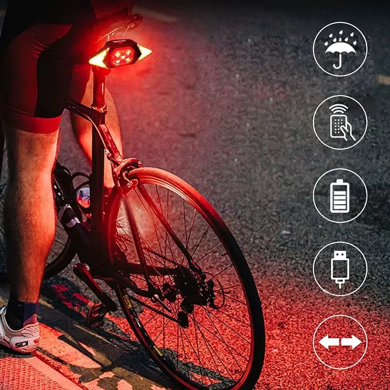 WirelessLight™ | Feu arriere velo télécommandé avec indication de direction