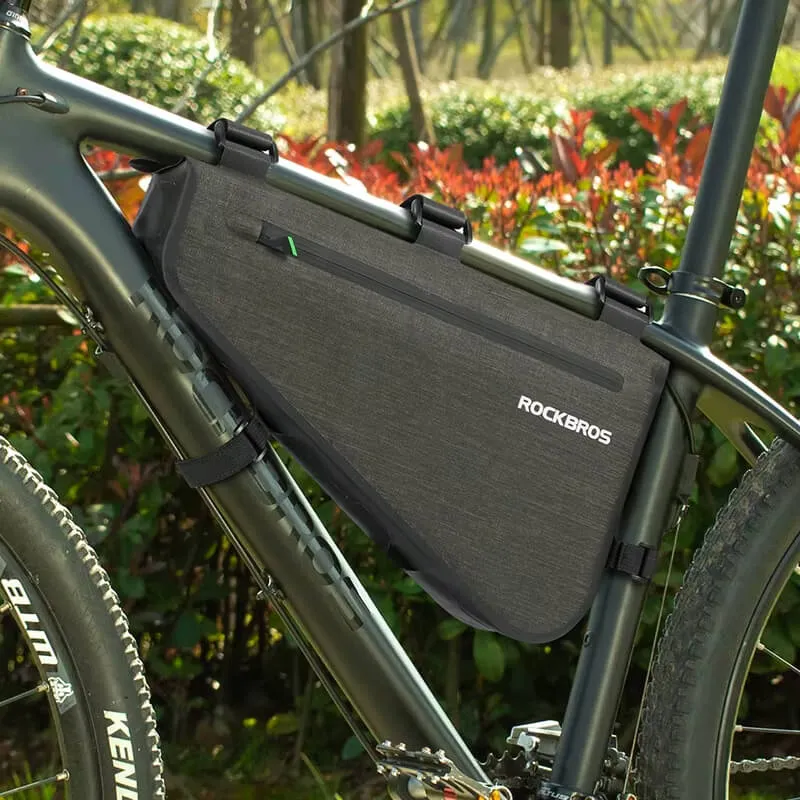 ProofFrameCase™ | Sacoche cadre velo triangulaire étanche et pratique