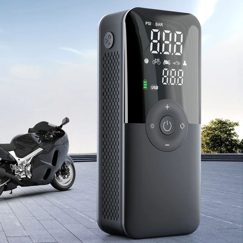 PortAirCompressor™ | Pompe velo electrique multifonctionnelle et rechargeable
