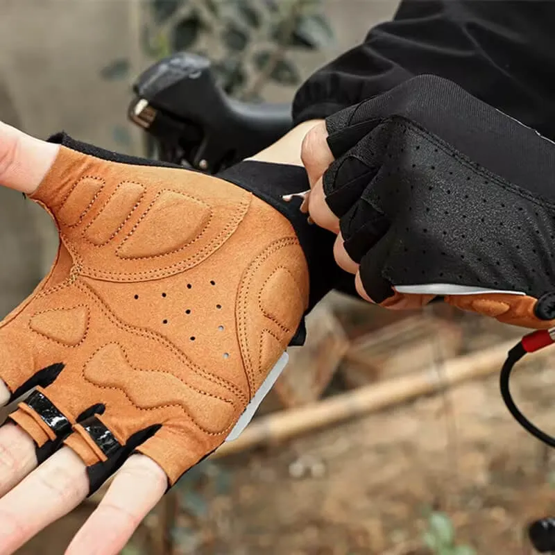 HalfFingerGloves™ | Gants velo demi-doigts respirants avec rembourrage antidérapant