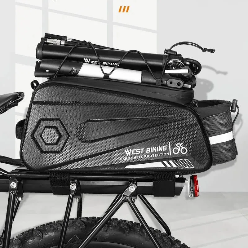 ProofRearRackPouch™ | Sacoche velo porte bagage 8.6L étanche et pratique