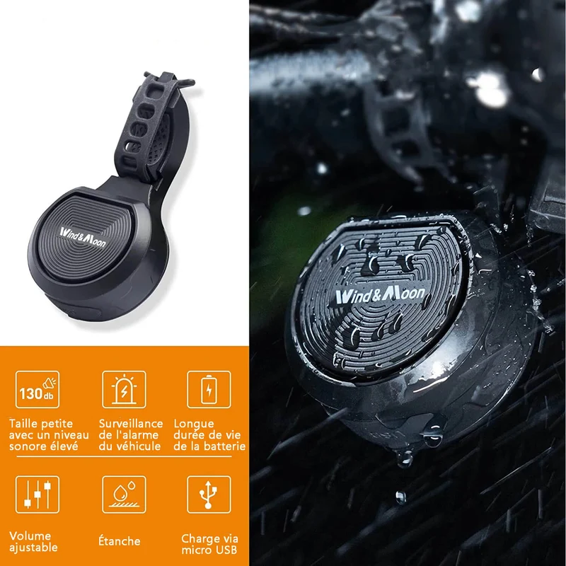 RechargeableBikeHorn™ | Sonnette velo rechargeable avec alarme antivol