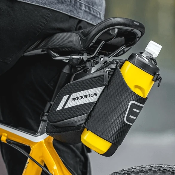 ProofSaddleBottlePouch™ | Sacoche de selle avec porte-bouteille intégré et design étanche
