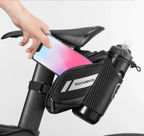 ProofSaddleBottlePouch™ | Sacoche de selle avec porte-bouteille intégré et design étanche