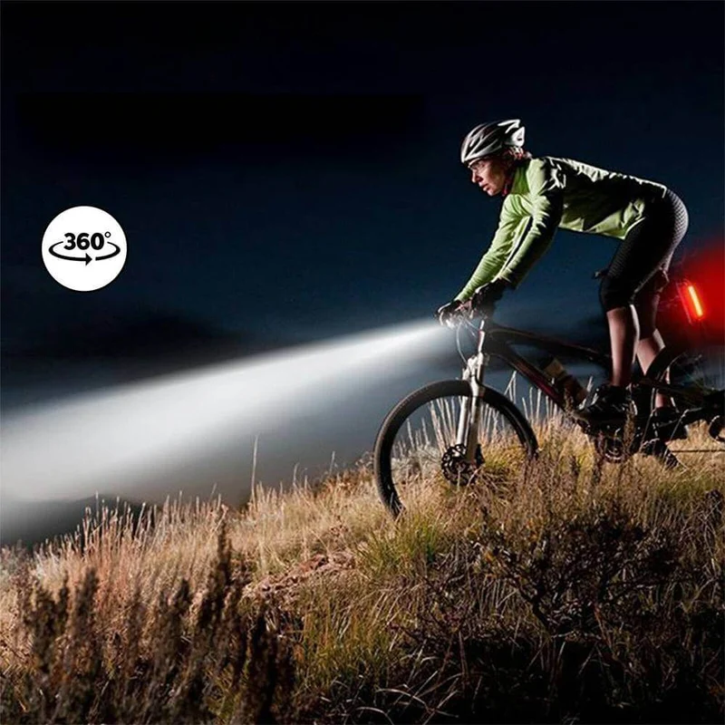 BrightBikeLight™ | Eclairage velo rechargeable USB avec feu arrière inclus