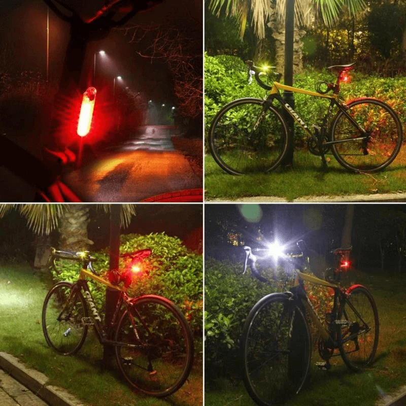 BikeSafetyLight™ | Feu arriere velo rechargeable avec haute visibilité et installation rapide