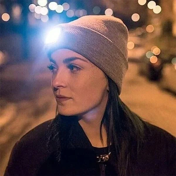 BaniLED™ | Bonnet lampe frontale rechargeable USB avec LED amovible