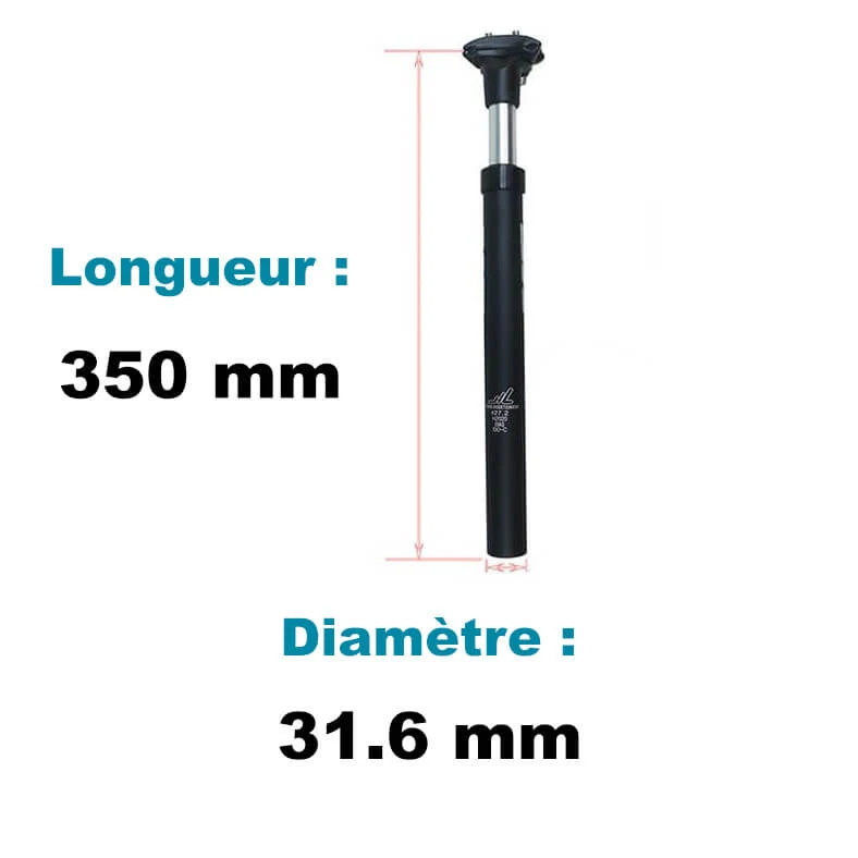 SeatDamper™ | Tige de selle suspendue avec confort amélioré et absorption des chocs