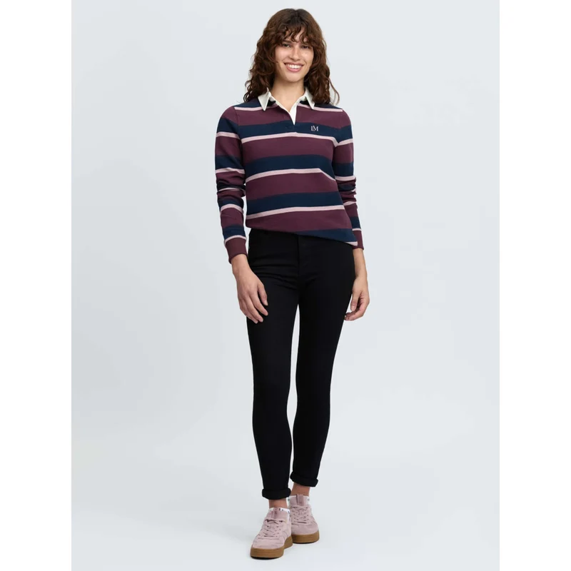 LeMieux Shirt Sloane Stripe Rugby Bramble