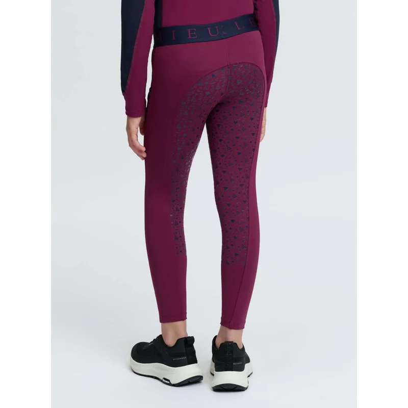 LeMieux Legging d'Équitation Kids Full Grip Blackberry