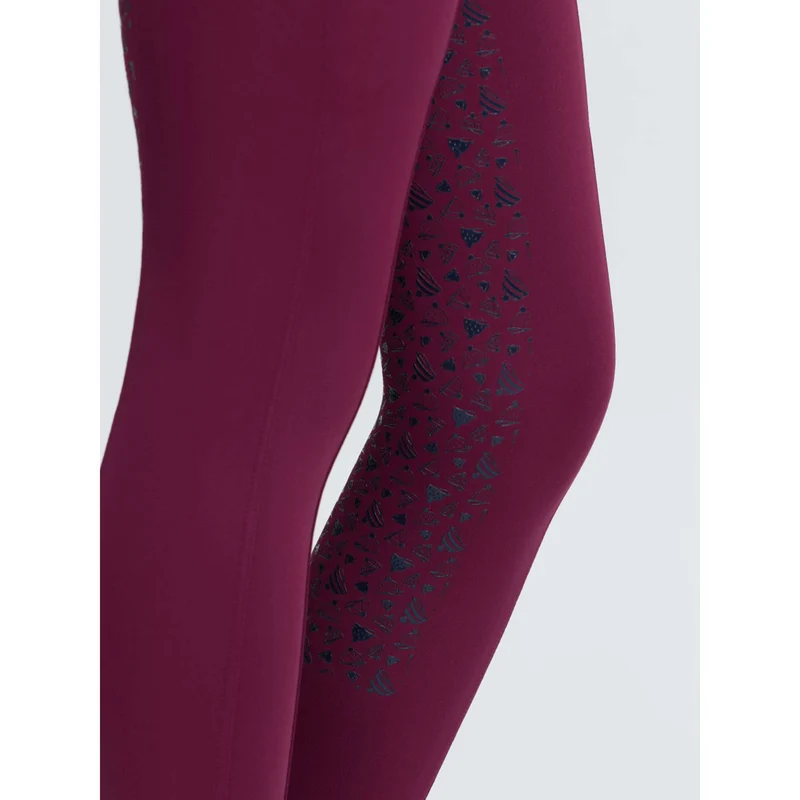 LeMieux Legging d'Équitation Kids Full Grip Blackberry