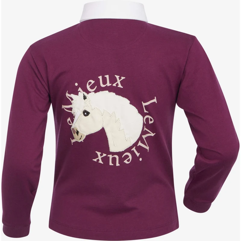 LeMieux Shirt Roman Rugby Kids Blackberry