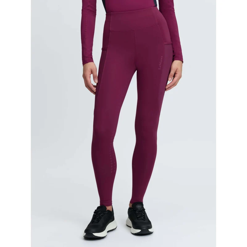 LeMieux Legging d'Équitation Naomi Full Grip Blackberry