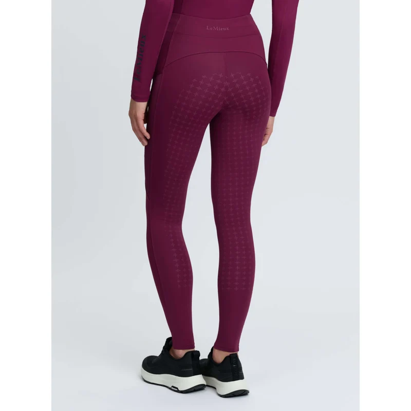 LeMieux Legging d'Équitation Naomi Full Grip Blackberry