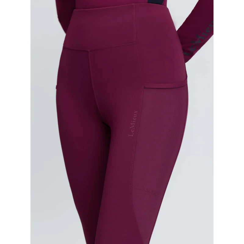 LeMieux Legging d'Équitation Naomi Full Grip Blackberry
