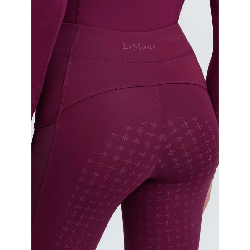 LeMieux Legging d'Équitation Naomi Full Grip Blackberry