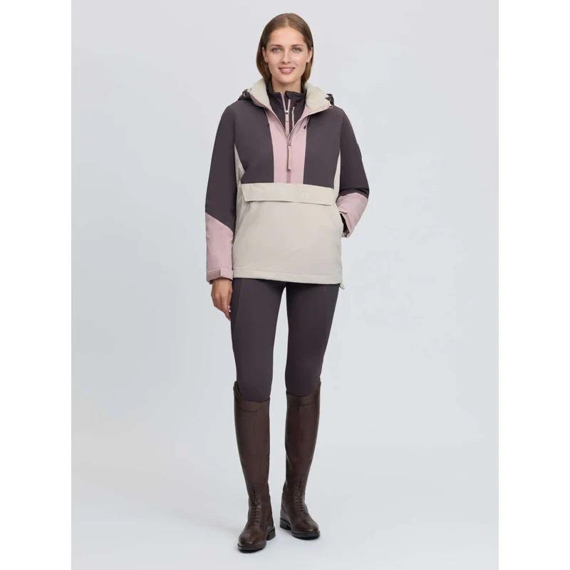 LeMieux Veste Phoebe Half Zip Waterproof Anorak Wild Rose