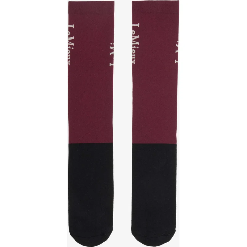 LeMieux Chaussettes d'Équitation Competition 2-pack Blackberry