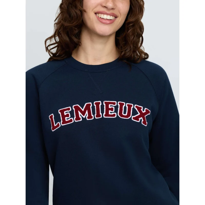 LeMieux Pull Vida Varsity Crew Neck Marine