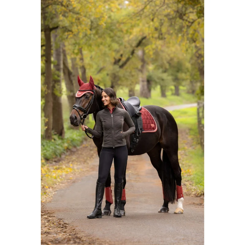 LeMieux Tapis de Selle Loire Classic Square Dressage Russet