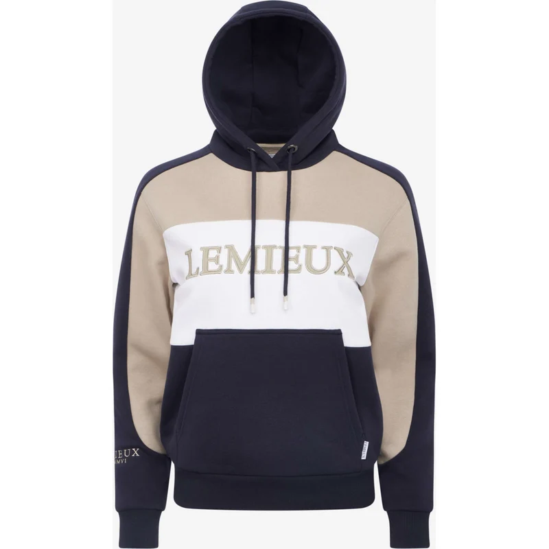 LeMieux Pull col Hoodie Kadie Colour Block Marine