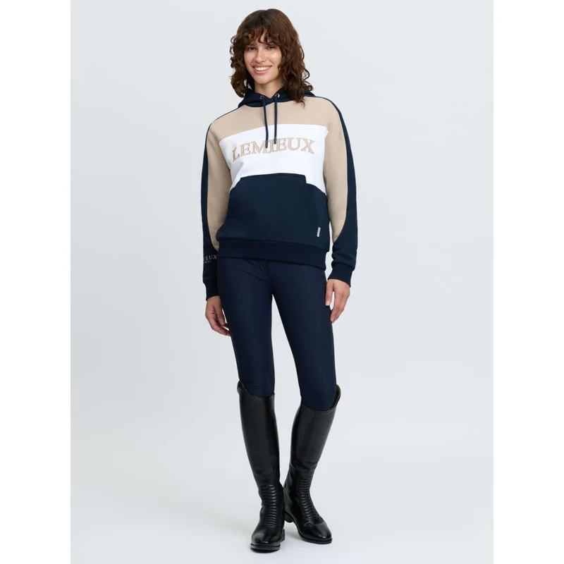 LeMieux Pull col Hoodie Kadie Colour Block Marine