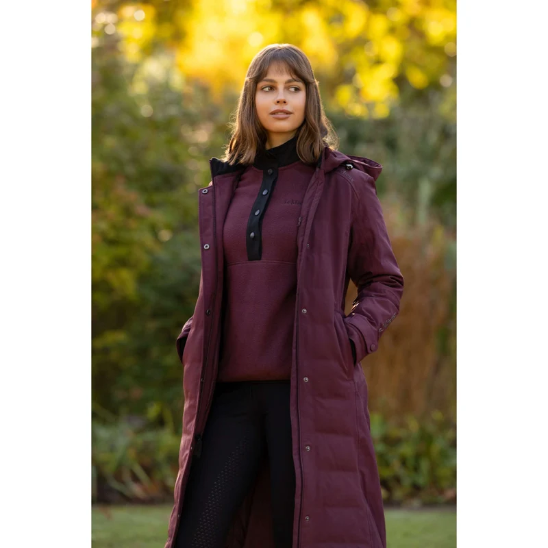 LeMieux Veste Longue Erin Waterproof Padded Bramble