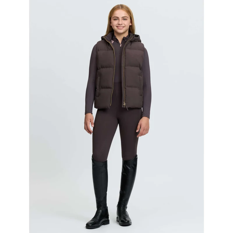 LeMieux Bodychauffant Joey Hooded Kids Cocoa