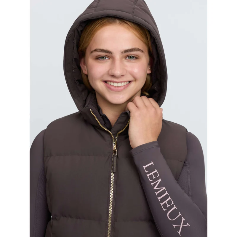 LeMieux Bodychauffant Joey Hooded Kids Cocoa