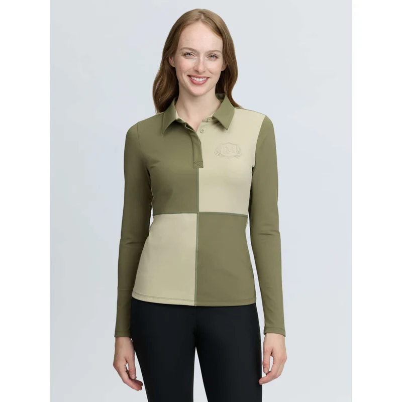 LeMieux Baselayer Harlequin Rugby Willow/Pear