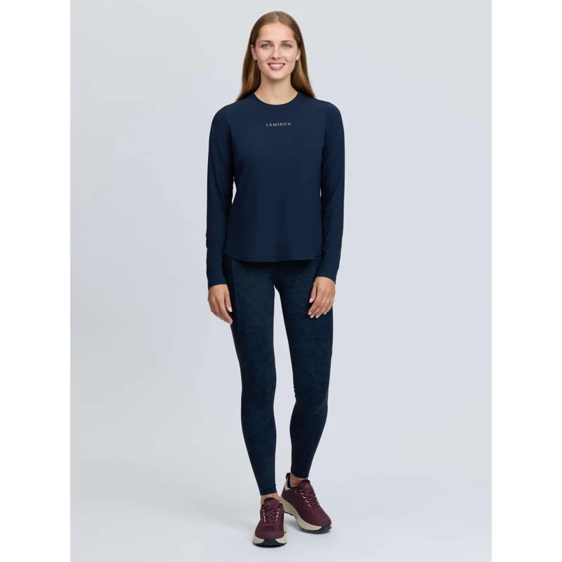 LeMieux Baselayer Sports Tee Longues Manches Marine