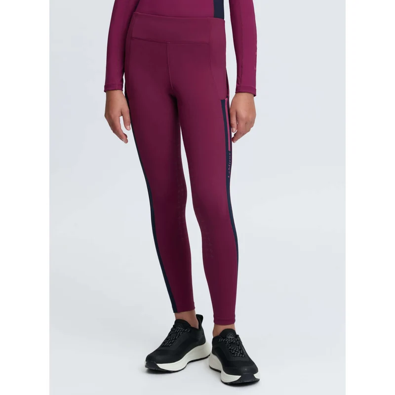 LeMieux Legging d'Équitation Orla Kids Full Grip Blackberry