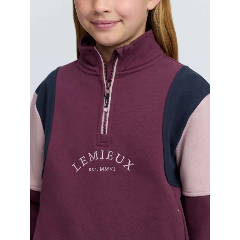 LeMieux Pull Viola Quarter Zip Kids Bramble