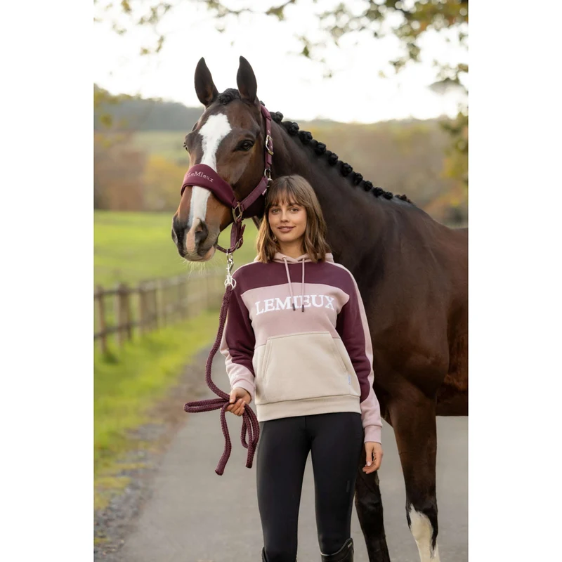 LeMieux Pull col Hoodie Kadie Colour Block Wild Rose