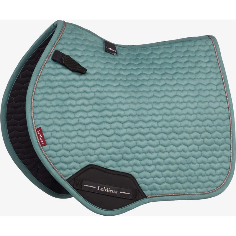 LeMieux Tapis de Selle Suede Square de Saut Aloe