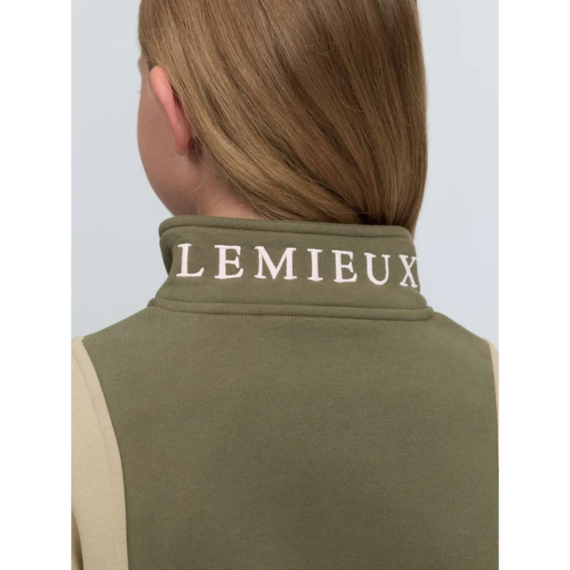 LeMieux Pull Viola Quarter Zip Kids Willow Green