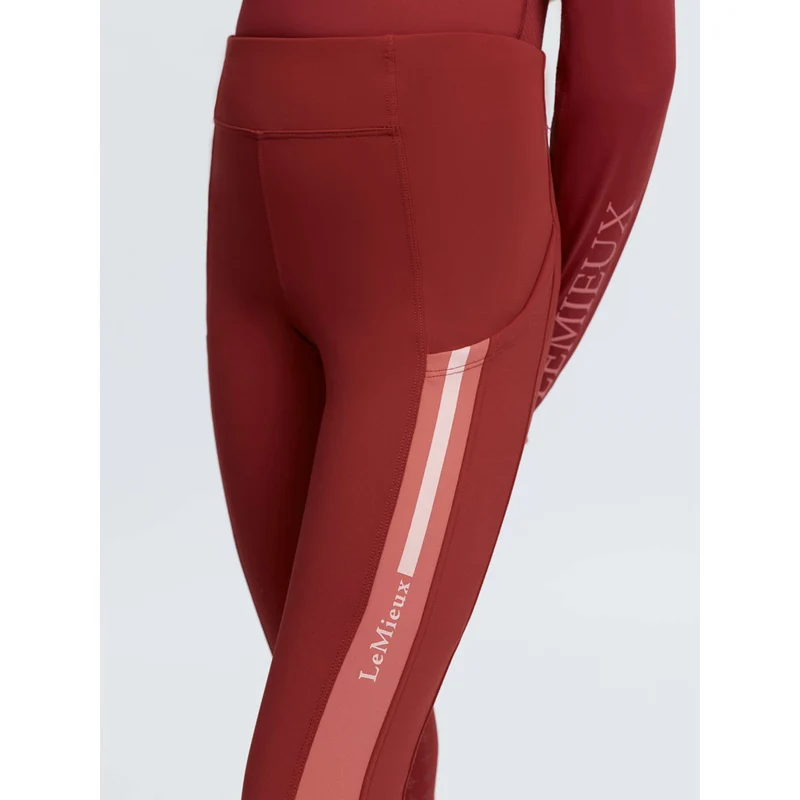 LeMieux Legging d'Équitation Orla Kids Full Grip Russet