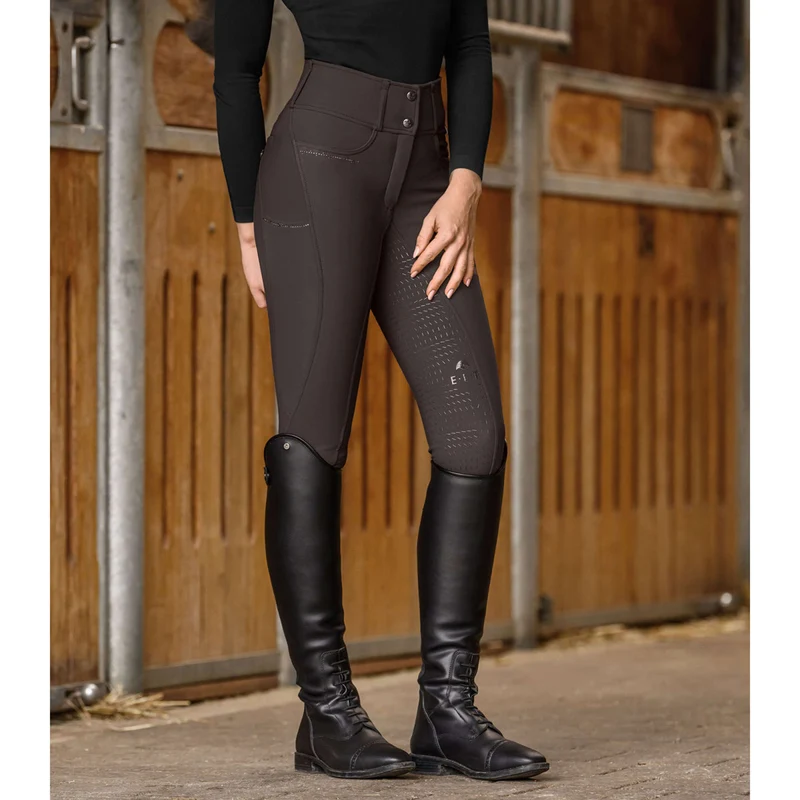 ELT Pantalon d'Équitation Mathilda Glam High Waist Espresso