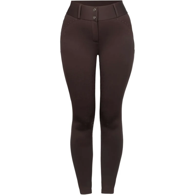 Cavallo Pantalon d'Équitation CavalCandera Grip Mobile Full Grip Café Noir