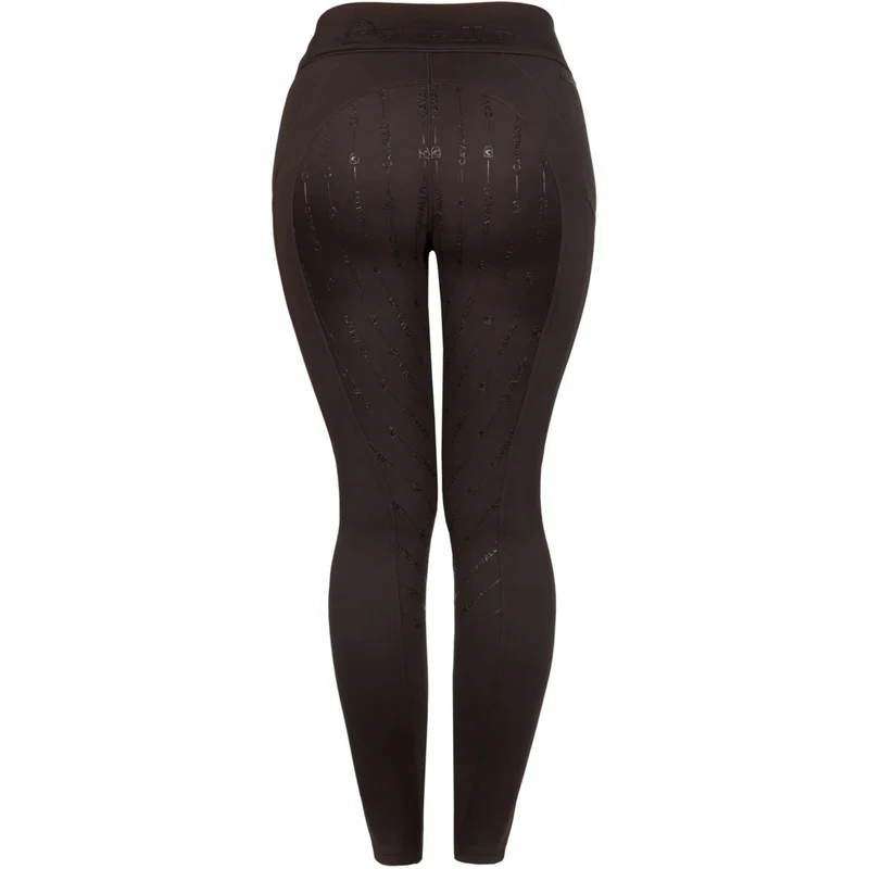 Cavallo Legging d'Équitation CavalLiz Grip Rl Full Grip Café Noir