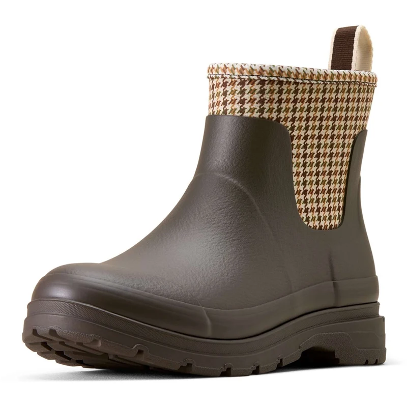 Ariat Jodhpurs Kelmarsh Shortie Femme Chocolate/Tan Twill