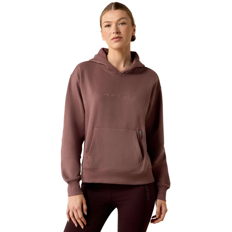 Ariat Pull col Hoodie Martine Femme Peppercorn