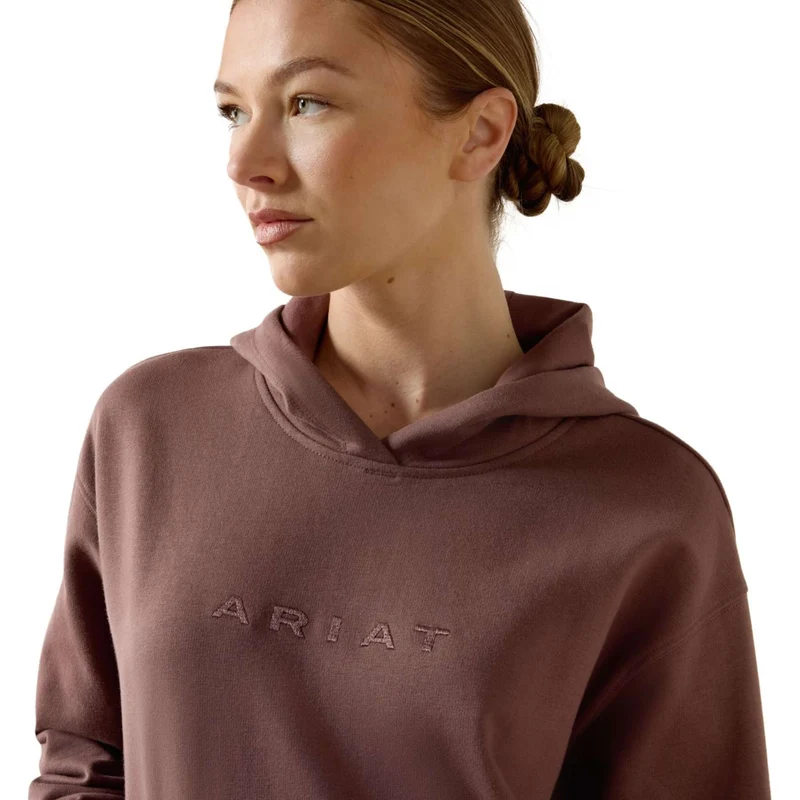 Ariat Pull col Hoodie Martine Femme Peppercorn