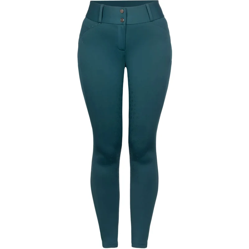 Cavallo Pantalon d'Équitation CavalCandera Grip Mobile Full Grip Dark Peacock