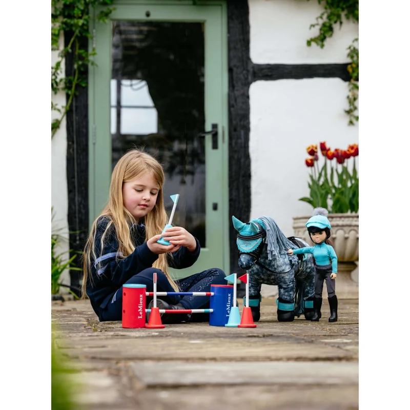 LeMieux Toy Pony Course Builder Set Rouge/Bleu