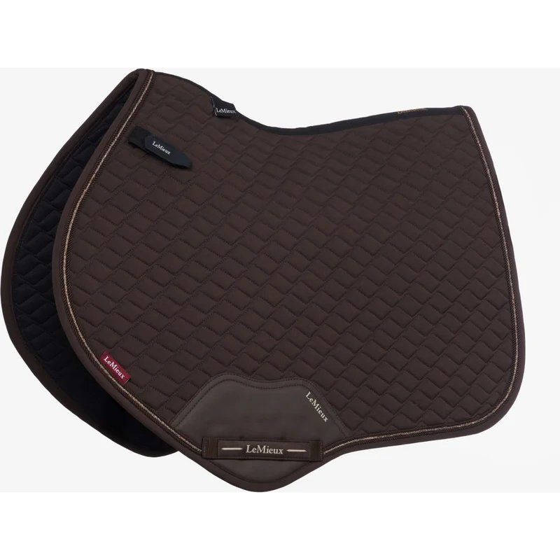 LeMieux Tapis de Selle Brilliance Close Contact Square de Saut Espresso