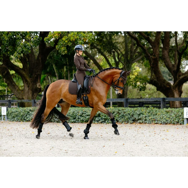 LeMieux Tapis de Selle Brilliance Dressage Espresso